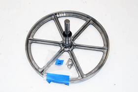 509032 Shopsmith Mark V Lower Bandsaw Wheel Assembly Hardware Good Bearings Grease