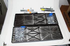 522368 Shopsmith Mark V 505 / 510 Floating Tables Set Of 2 Black Edges. No Damage