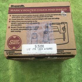 Shopsmith 555191 Mark V 1/2 Inch Router Chuck And Shield