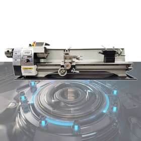Techtongda Sf-028348 8 Inch X31 Benchtop Double Head Chuck Metal Lathe With 1100w 110v