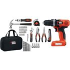 Tools Lithium Ion Decker Bag Black Battery Portable Wood Set Home Kit Drill