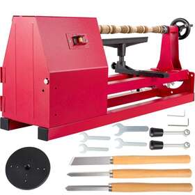 Vevor Mcs1000-1 Benchtop Wood Lathe Power 14 Inch X 20 Small Variable Speed