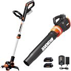 Wg921.1 Worx Cordless Combo Trimmer Edger Blower Batteries