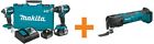 Xt269m-xmt03z5 Makita Hammer Drill Impact Driver Combo Kit 0088381878555