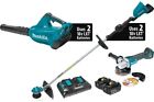 Xt277ptx Makita String Trimmer Blower Angle Grinder Kit 0088381847346