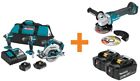 Xt333x1-xag04zb Makita Lxt Brushless Cordless Combo Kit With Bonus 0088381878630