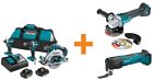 Xt333x1-xag04zm Makita Angle Grinder Saw Drill Impact Driver Combo 0088381878661