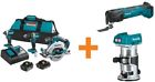 Xt333x1-xmt03zt Makita Circular Saw Drill Impact Driver Router Combo 0088381878647