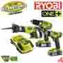 Zrp1873 P1873 Ryobi One 18v Li-ion Cordless Combo Kit 3-tool Reconditioned 4861663164753