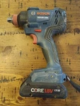 Bosch GDX18V-1600 Freak 1/4" & 1/2" 2- IN-1 Impact Driver W/ Battery A10. Fixed Price $79.51.
