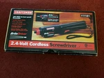 Sears Craftsman 2.4VOLT Cordless Screwdriver Model #L911181 Reverseable New. Fixed Price $39.95.