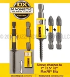 New Dewalt Max Fit Magnetic Screw Lock & *3-PACK* 2" Phillips #2 Bits 18V 20V Xr. Fixed Price $10.97.