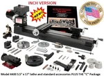 Sherline 4400C 3.5" X 17" Lathe (inch) + "c" Package (metric See Pn 4410C). Fixed Price $1538.63.