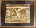 Nova Totivs Blaeu Wall Map Frame 25X31" Painting Is 20.5X16.5. Fixed Price $500.00.
