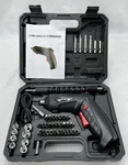 47 Piece Li-ion 3.6 Volt Cordless Screwdriver Set With Case. Fixed Price $14.95.