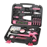 Apollo Tools 135 Piece Household Pink Hand Set With Pivoting Dual-angle.... Fixed Price $39.50.