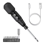 Black 2 1 Electric Cordless Screwdriver 3.6V With Led Light Usb Charging. Fixed Price $31.59.
