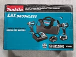 Makita XT269M 18V Lxt Combo Hammer Drill, Impact Driver, Two 4AH Batteries, Bag. Fixed Price $229.84.