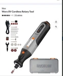 Worx 8V Rotary Tool Cordless With 129-PIECE Accessory Kit WX106L.1. Fixed Price $35.35.