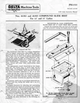 Delta Rockwell PM1533 Nos. 46961 46965 Compound Slide Rest 12" 11" Lathes. Fixed Price $20.24.