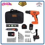 Black+decker Max Drill Kit, 34-PIECE Home Tool Set, Orange (BDCD120VA). Fixed Price $128.78.