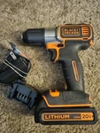 Black+decker BDCDE120 20V Max Autosense Cordless Drill Driver Tool W/ Battery. Fixed Price $49.99.