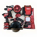 Skil 12V Set 8 Brushless Batteries. Fixed Price $225.00.