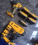 Dewalt 20V Li-ion 2-TOOL Set Drill/driver & Stapler W/ 5 Batteries. Fixed Price $220.00.