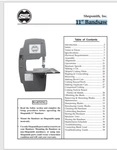 Shopsmith 11 Bandsaw Manual 44 P. Gloss Protective Covers Comb Bound Lay Flat. Fixed Price $15.95.