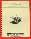 Delta Lathe Compound Slide Rest 46-961, 46-965 Operator's & Parts Manual 0210. Fixed Price $17.50.