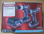 Craftsman 955233 Lithium-ion 19.2V Piece Tool Combo Kit Drill Impact Open Box. Fixed Price $249.99.