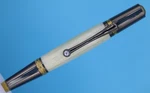 Majestic Squire Ballpoint Twist Pen Gold Tn & Gun Metal With Awabi Shell Mop. Fixed Price $75.00.