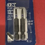 Irwin Impact Power Bit #1, 2-PACK Square, Size 1/4-IN X 1-15/16-IN, 1837468. Fixed Price $5.05.