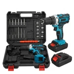 48V Cordless Drill Electric Screwdriver 3/8 Keyless Chuck Work Light. Fixed Price $29.99.