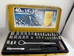 Vtg Royal 40 Piece Sae & Metric Ratchet Socket Set No. 275 Japan. Fixed Price $34.75.