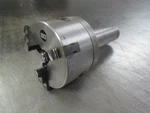 Used Emco 4" Self-centering 3-JAW #5 Morse Taper Shank Lathe Chuck (ymc). Fixed Price $450.00.