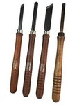 Lot Of 4 Vtg Craftsman Wood Lathe Turning Chisel Tools 1 No Number Blade Bent. Fixed Price $48.95.