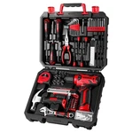 Deko 8V Cordless Drill Kit With Hand Tools Case Screwdriver Hammer Wrench. Fixed Price $88.00.