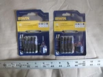 (2) New 5 Pc Irwin Impact Power Bit Set 1903764 Torx Square Phillips Slotted. Fixed Price $21.90.