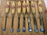 Hirsch Werkzeuge Wood Chisel Set Of 7 Euc W/leather Pouch Made In Germany. Fixed Price $124.99.