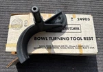 Nos Craftsman Wood Lathe Bowl Turning Tool Rest With 7/8" Shank 806449 24903. Fixed Price $100.00.
