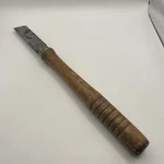 Vintage Craftsman Wood Lathe Chisel Inch Steel Blade Ribbed Handle 13.5". Fixed Price $13.90.