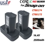 Pack For Snap-on 14.4V Battery CTB8174 CTB8172 CT861DB CTC722 CT825DB 2.5AH Us. Fixed Price $139.90.