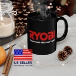 Ryobi Powertools 11OZ 15OZ Coffee Tea Black Mug. Fixed Price $20.15.