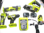 12V Ryobi Cordless 5 Tool Set W/ Circular Saw Hammer Drill + Batteries Charger. Fixed Price $149.95.