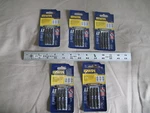 (5) New Irwin Impact Double Ended Power Set 1882352 #1 #2 #3 Phillips. Fixed Price $38.90.