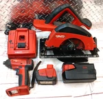 Hilti Wsc 7.25-A36 Circular Saw & Sid 144-A Drill Batteries And Charger. Fixed Price $399.00.
