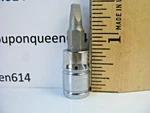 Kobalt 87750-0622, 1/4" Drive S2 Square Bit Socket Brand New. Fixed Price $8.99.