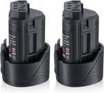 12V 3.0AH Li-ion Replacement Battery (2-PACK) For Ridgid Tools. Fixed Price $38.34.