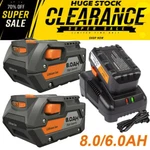Pack For Ridgid R840087 8.0AH Lithium Battery Rigid 18 Volt R840085 Power Tools. Fixed Price $78.19.